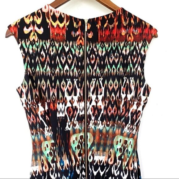 Dressbarn fit & flare dress with crew neck and cap sleeves, midi length - Picture 6 of 12